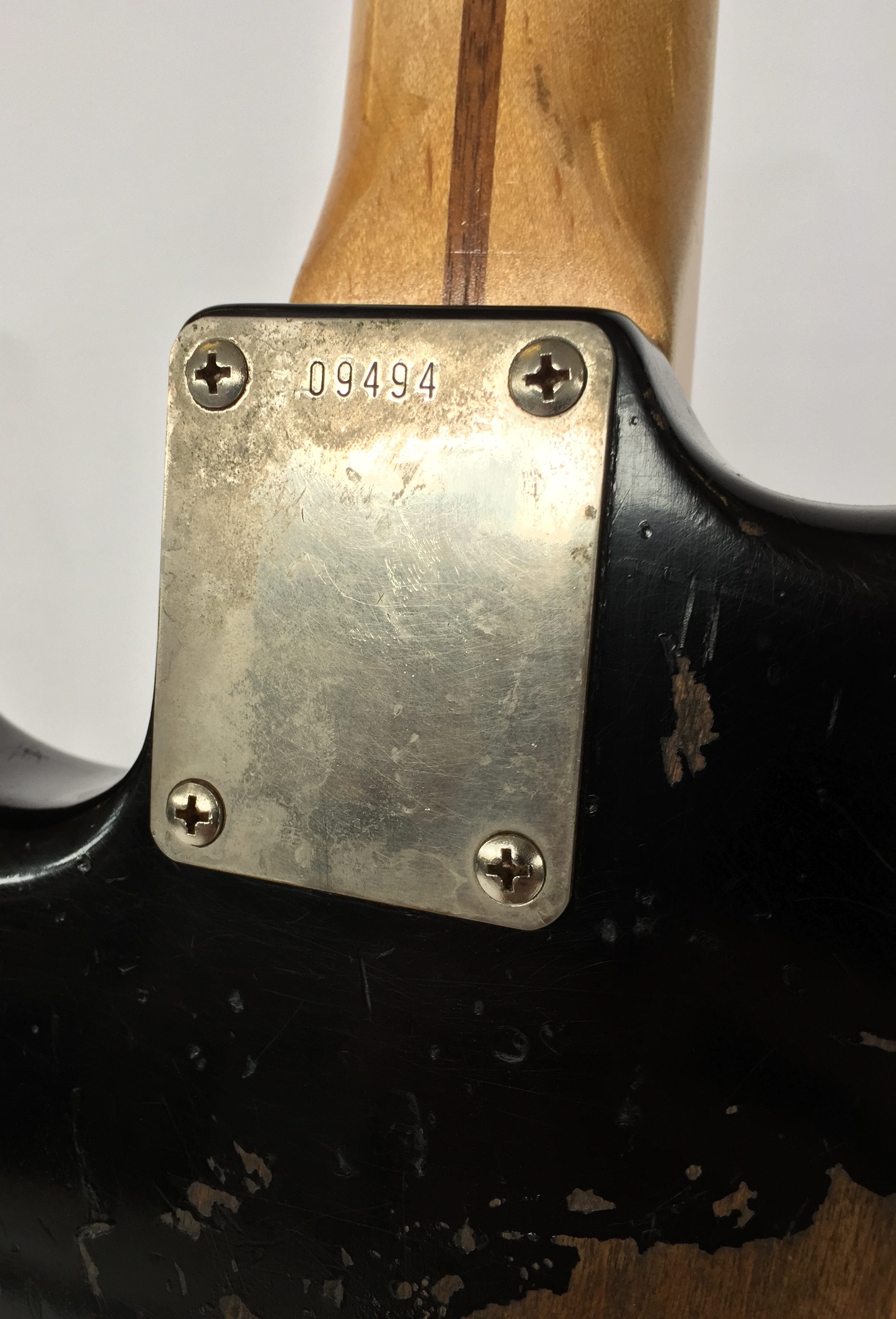 FENDER STRATOCASTER 1956 "BLACKIE" COPY - A superb and aged to perfection (in every way possible) - Image 6 of 10