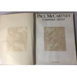 PAUL MCCARTNEY SIGNED BOOK - copy of Paul's "Composer/Artist" book that has a signed page inserted