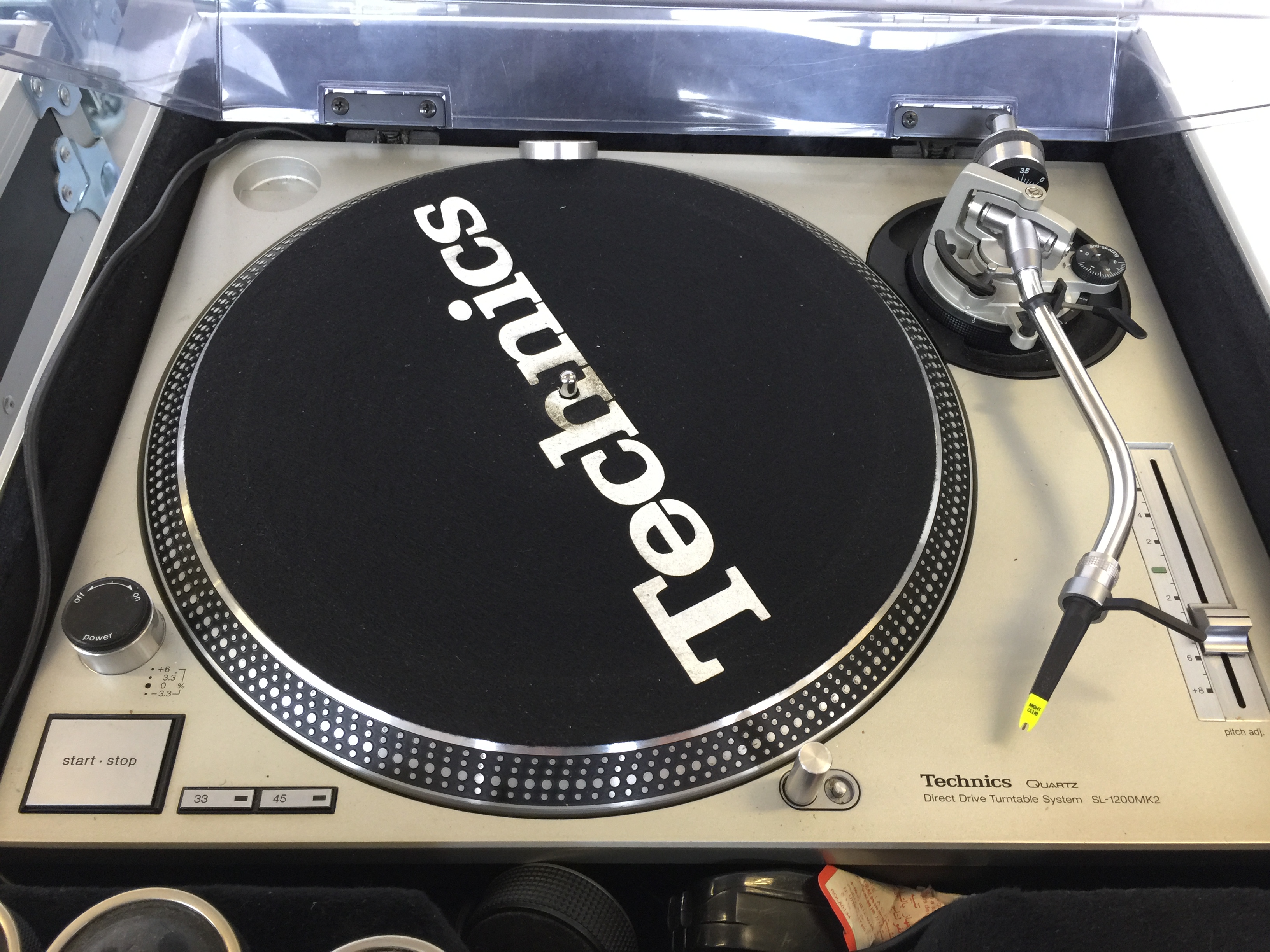 TECHNICS QUARTZ SL1200 DECKS - pair of the classic Mk2 DJ decks with Ortofon nightclub stylus and - Image 3 of 5