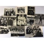 BEATLES PHOTOGRAPHS - collection of 12 original Beatles press photographs used when printing
