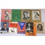 PROGRAMMES & MEM - collection of 40 programmes from the 1940s and 50s,