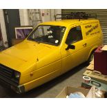 ROBIN RELIANT "DEL BOY VAN" - a 1987 Robin Reliant 3 wheeler (848cc) in yellow with "Trotters