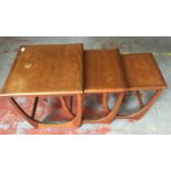 NEST OF DANISH TEAK TABLES - set of thre