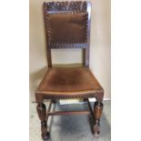 OAK CHAIRS - set of 4 early 20th century