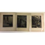 MOUNTED PHOTOGRAPHIC PRINTS - five signe