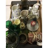 MIXED CERAMICS & GLASS - 2 boxes to incl