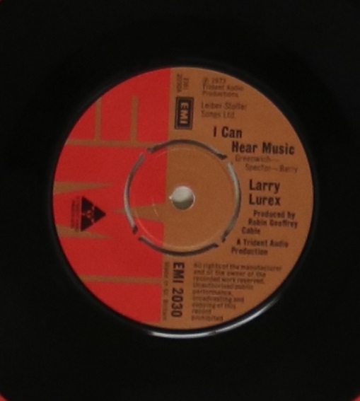 LARRY LUREX - I CAN HEAR MUSIC - A superb original 7" stock copy of Freddie Mercury with his - Image 3 of 4