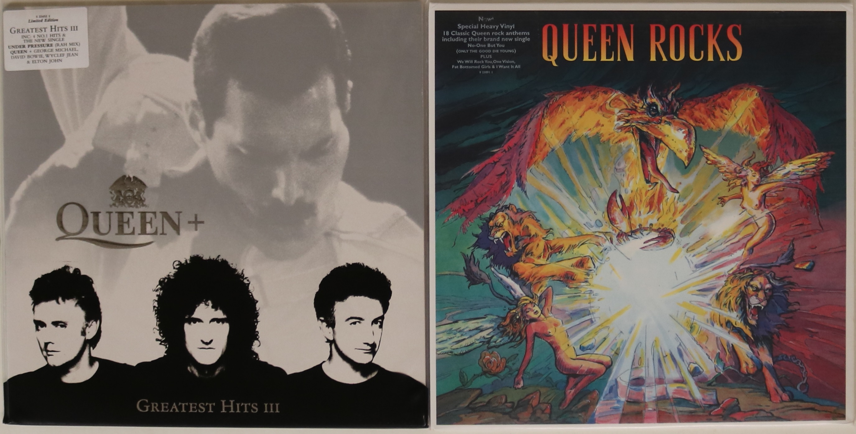 QUEEN - DELETED 90s LPs - Terrific pack of 2 x out of print LPs.