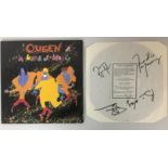 QUEEN - A KIND OF MAGIC SIGNED - 1986 test pressing copy of A Kind Of Magic signed by all members