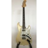 CUSTOM BUILT STRATOCASTER REPLICA - luthier built guitar with humbuckers,