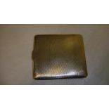 Solid silver card case with engine turned decoration Birm.