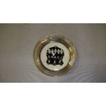 Carlton ware snuff dish with silver rim advertising Fribourg & Treyer (Tobacco related interest)