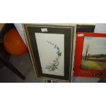 Assorted watercolours, still lifes prints etc.