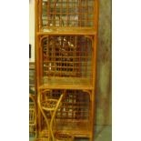 Modern rattan bookshelves & etagere