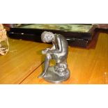 Early 20th century bronze figure The Boy with the Thorn