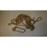 Early 20th century 10 ct gold necklace 32 g