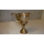 Silver trophy RBSC Ladies Handicap Singles 1928 Birm.