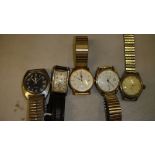 Vintage Gents wristwatches : Roamer, Avia,