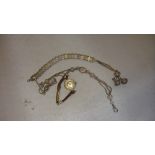 19th century silver bracelet and one other & filled gold cased ladies wristwatch