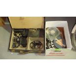 Vintage Pathescope projector & reels including cellular composition of plants