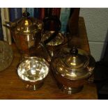 Silver plated four part tea set