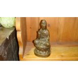 Bronzed metal Buddha ornament