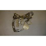 Costume jewellery silver metal necklace etc.