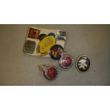 Assorted enamel and other badges