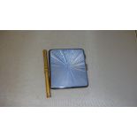 Silver and enamel cigarette case Birm.