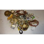 Assorted costume jewellery including watches, bracelets, necklaces rings etc.