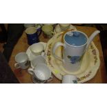 Decorative china including tea set and commemorative ware