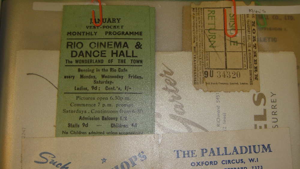 Album of Show Programmes : 1930' s onwards, Football ticket stubbs, 1936 Ice Hockey, - Image 4 of 7
