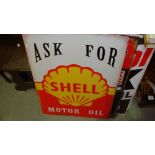 Vintage style painted advertising sign : Shell