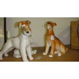 2 x Lomonsov Dogs : Fox Terrier & Airedale & Pony