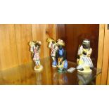 Vintage Italian Diroli pottery figures : The Band