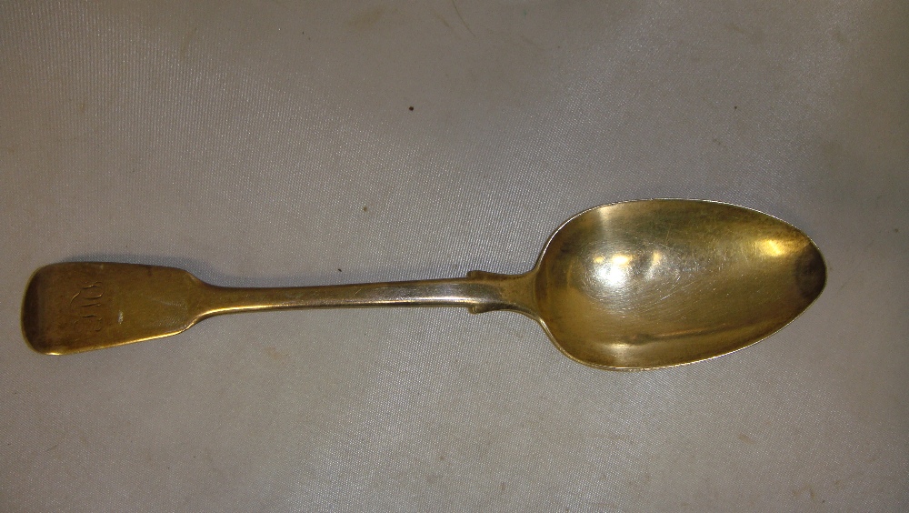 Solid silver serving spoon London 1834 William Johnson ? 64 g