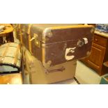 2 x vintage steamer trunks