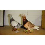 2 x Beswick pigeons gloss 1383