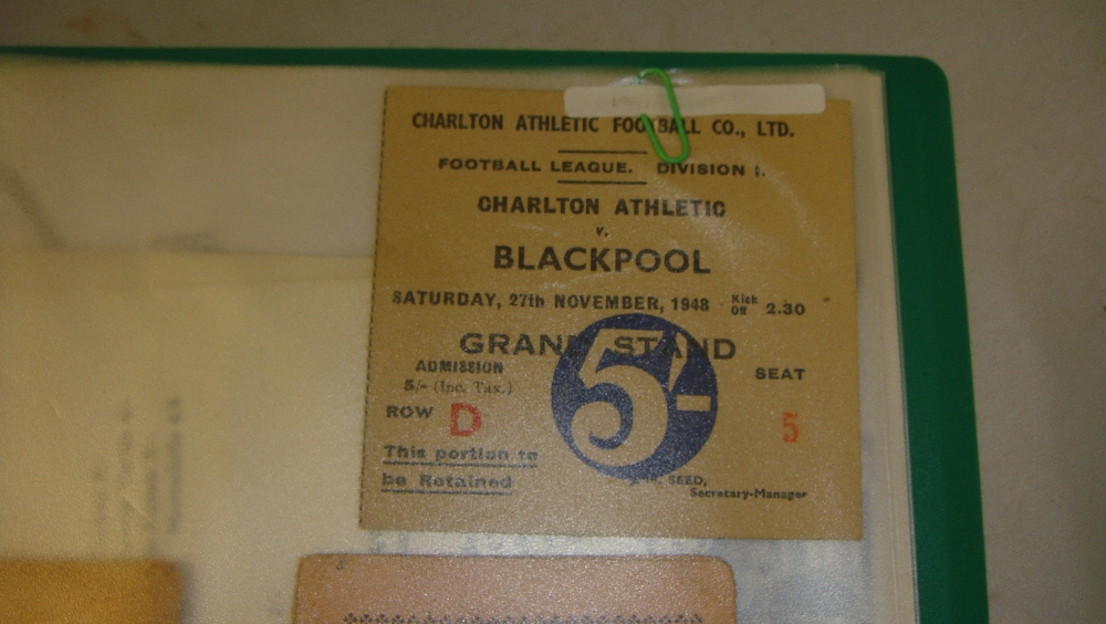 Album of Show Programmes : 1930' s onwards, Football ticket stubbs, 1936 Ice Hockey, - Image 5 of 7