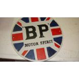 Cast iron sign BP