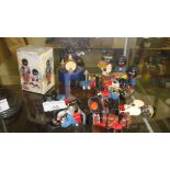 Shelf of Robinson Golliwog ornaments