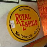Cast iron sign : Royal Enfield