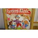 Vintage Lyons Maid Ice Cream advertising double board and black board