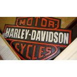 Cast iron sign Harley Davidson