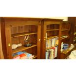 Pair of modern pine bookshelves