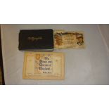 Vintage Camphor envelope, early 20th century guest autograph book,