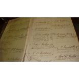 5 x late 18th & early 19th century leather bound volumes concerning Devon & Exeter Hospital ledgers,