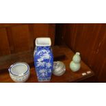 Chinese blue and white vase,