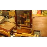 Victorian mahogany dressing table swing mirror