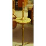 Onyx and brass lamp standard